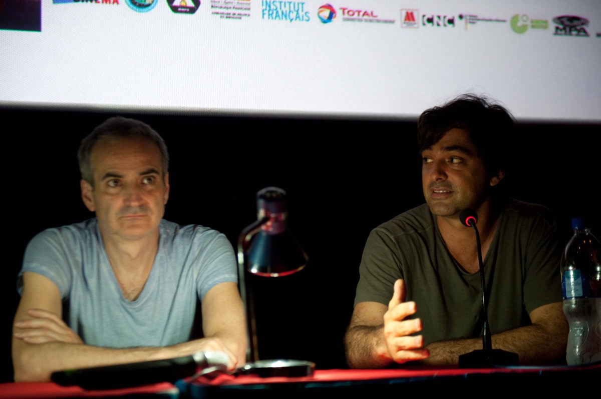 Director Olivier Assayas and producer Charles Gillibert ©MEMORY! Festival-Christine Tamalet